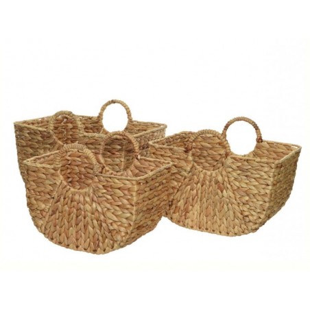 Lot De 3 Paniers Tressés En...