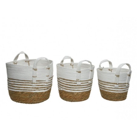 Lot De 3 Paniers Ronds En...