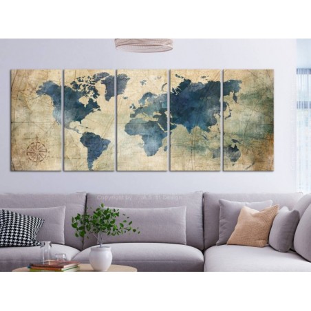 Tableau carte du monde...