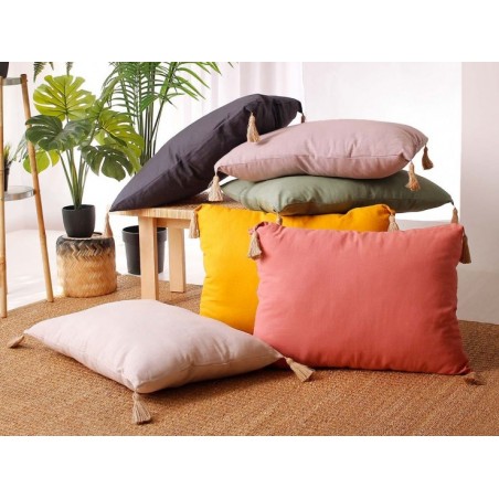 Coussin Panama avec pompons...