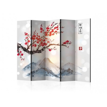 Paravent Mont Fuji 5 volets...