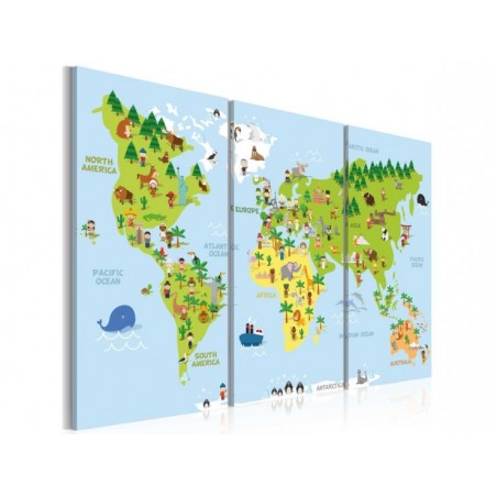 Tableau enfant Carte du...