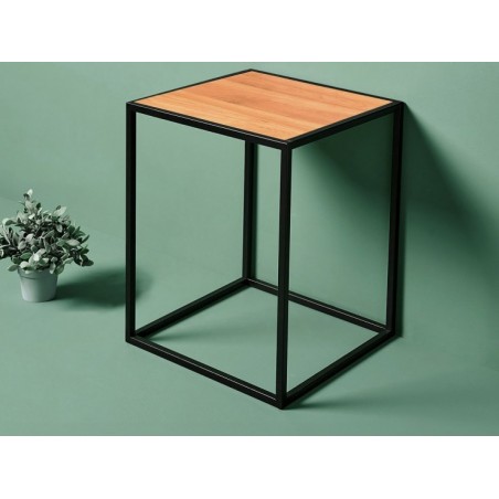 Table Carrée Bois et Métal...