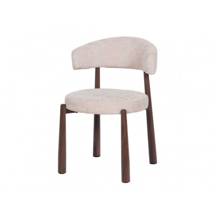 Chaise Bloom Taupe Noyer -...