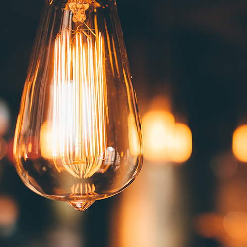 Ampoule style industriel filament orange