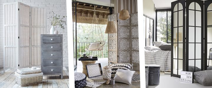 « Le paravent, un éventail de possibilités pour votre décoration ! » décoration paravent