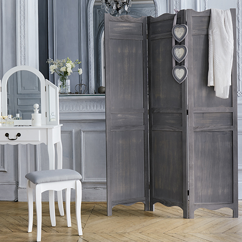 Paravent bois gris Atmosphera