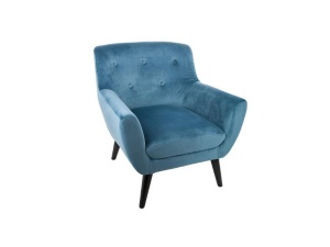 Fauteuil Effet Velours Eole
