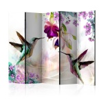 paravent-fleurs-colobris-artgeist