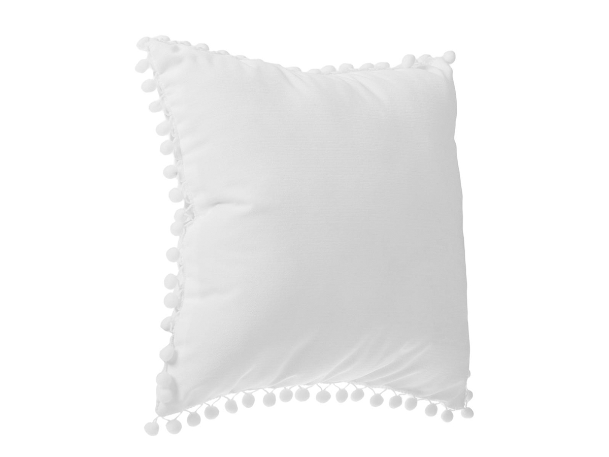 Coussin à pompons 40x40 cm Instants volés" - Atmosphera"