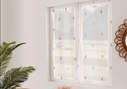 2 voilages telline brodés enjoy home