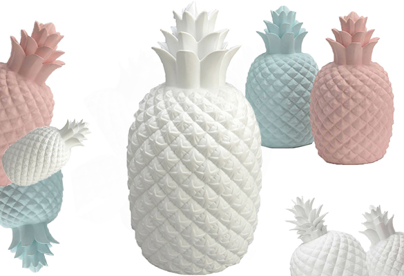 120527 (3) lampe luminaire veilleuse blanche ananas