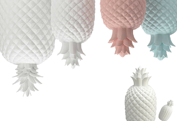 120527 (4) lampe luminaire veilleuse blanche ananas