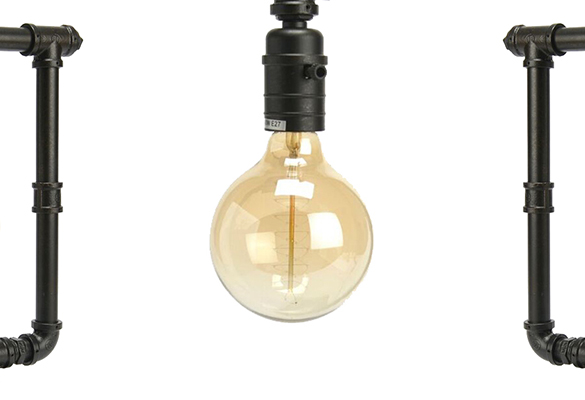 135285 (4) lampe a poser luminaire lumiere eclairage original design industriel rétro ampoule factory