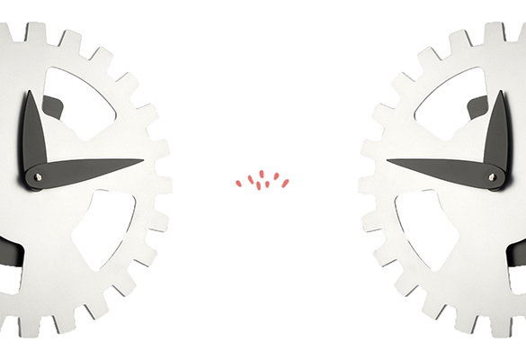 135727 (2) horloge pendule cadran heure mecanisme sysyteme roue engrenage design