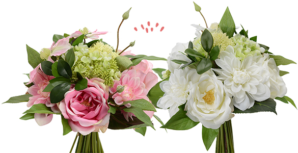 139661 (3) bouquet fleur feuille rose vert petale mariage joli rose faux artificiel