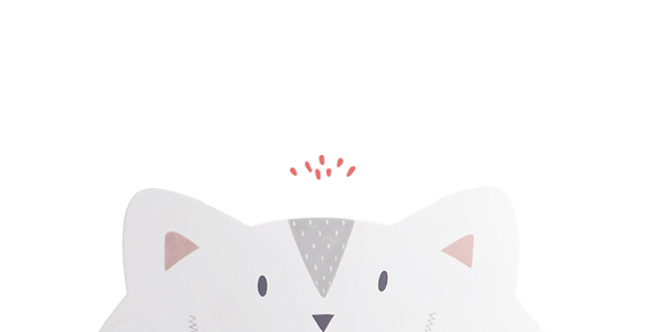 140298 (3) etagere chat enfant bebe chambre blanc cat mignon mur rangement armoire bois