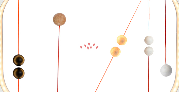 140539 (4) lampe luminaire poser gravity moderne design original designer tendance new fil