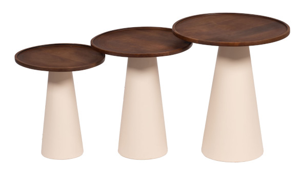 Optimisez votre espace avec le set de 3 bouts de canapé Amadeus