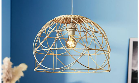 La magnifique suspension en rotin Victoria