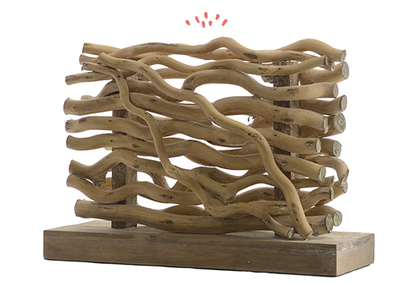 Lampe à poser en bois flotté - Nos Envies Déco