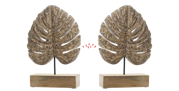 863663 (3) deco decoration feuille bois nature statue
