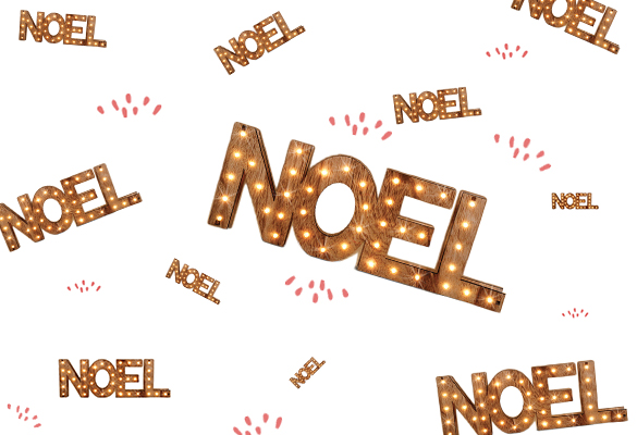 877191 (3) mot lumineux noel christmas xmas joyeux fetes hiver deco decoration table led