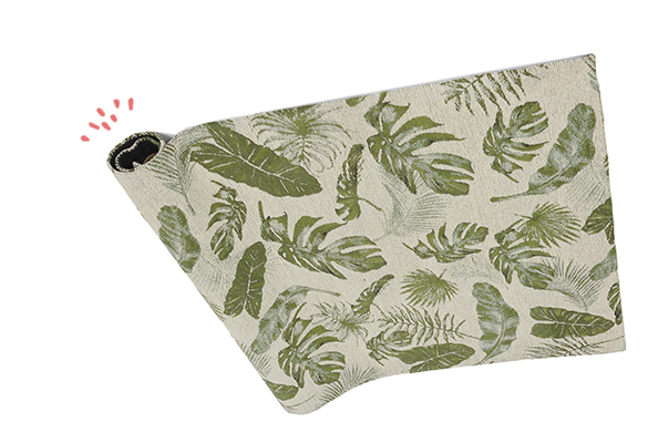 878191 (4) tapis jungle feuille sol vert salon ambiance zen nature