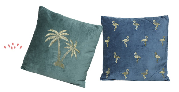 Sous les palmiers les flamands roses