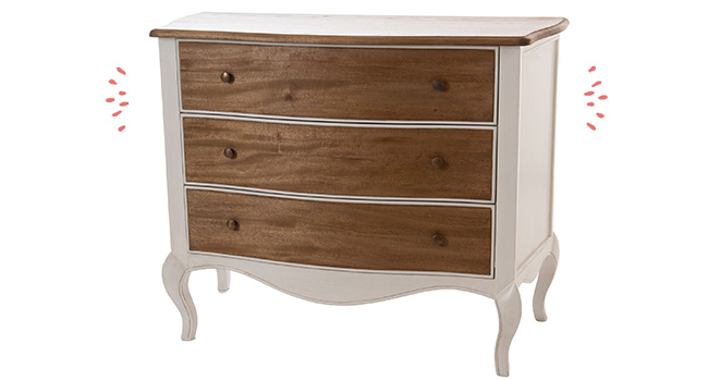 La commode Loberon 3 Tiroirs Amadeus