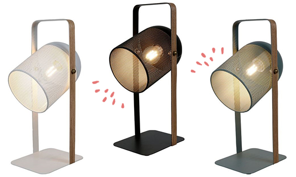 Spot sur la lampe à poser