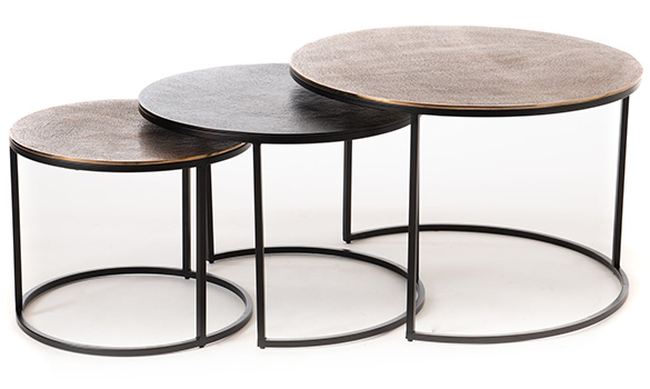 Lot de 2 Tables Basses Gigognes Amadeus