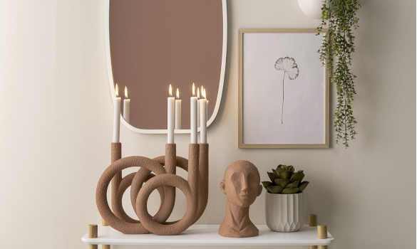 Un bougeoir 4 bougies tendance