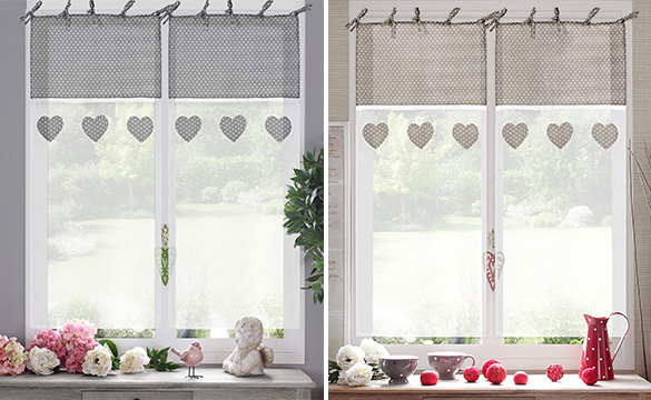 Paire de vitrages CHARME 60 x 120 cm Decostars