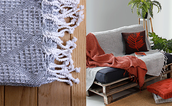 Le plaid Dune à franges Enjoy Home