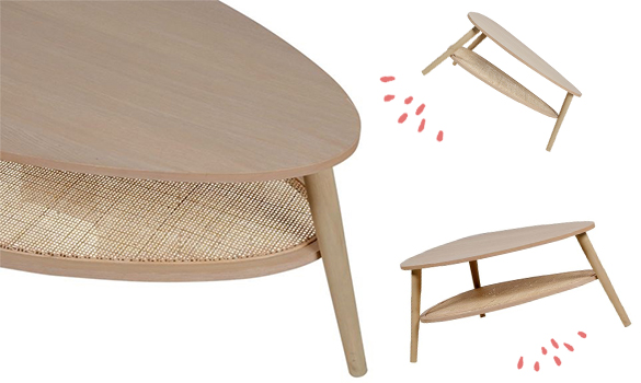 Une table base charmante et naturelle