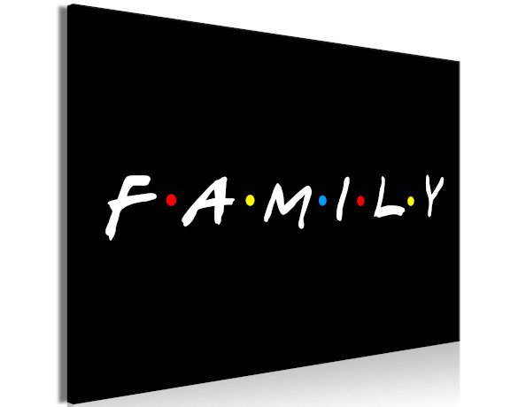 Offrez une ambiance positive à votre espace avec le tableau Family