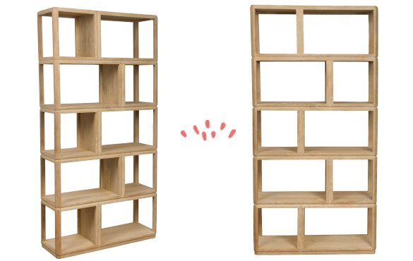 Chaleur et naturel à votre salon avec la bibliothèque Salomon