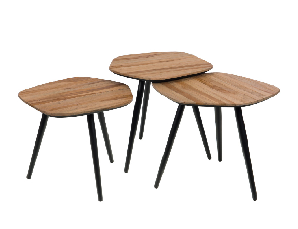 Lot de 3 tables gigognes Bella Amadeus : pour un style minimaliste et scandinave