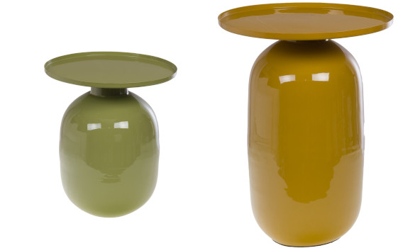 Un concentré de style pour votre salon : le bout de canapé métal laqué Eddie