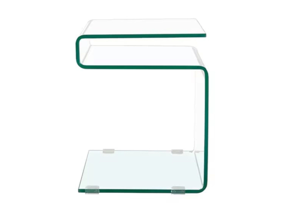 Sublimez votre salon avec ce bout de canapé en verre