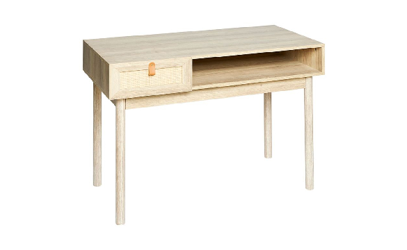 Organiser et décorer avec le bureau bois et cannage Jaipur d'Ostaria