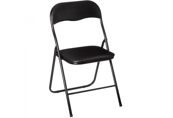 Basique : la chaise pliante noire