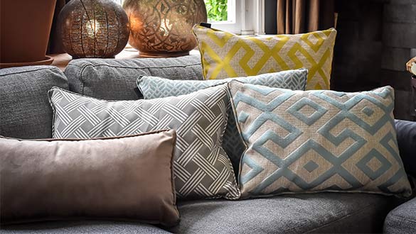 Coussin déco Liverpool gris Madison