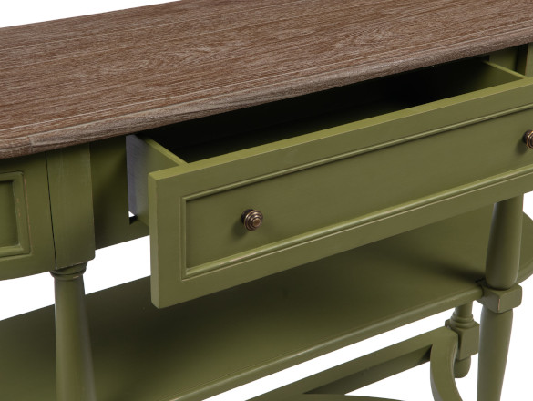 Une console au style bohème pour votre entrée