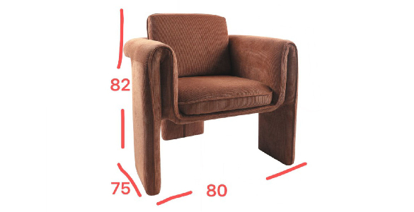 Un fauteuil aux dimensions généreuses