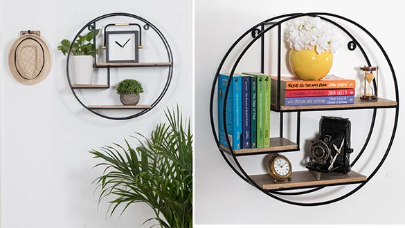 etagere murale bois metal style industriel moderne MH ST 107