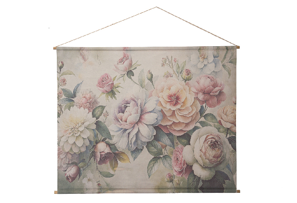 Une déco florale avec le Kakemono Fleurs Royales d'Amadeus 