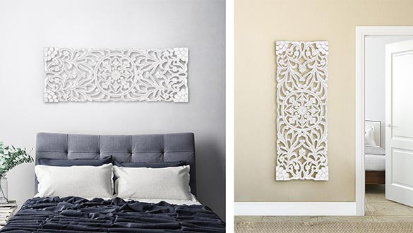 mh london deco murale rectangulaire en bois medaillon bianci
