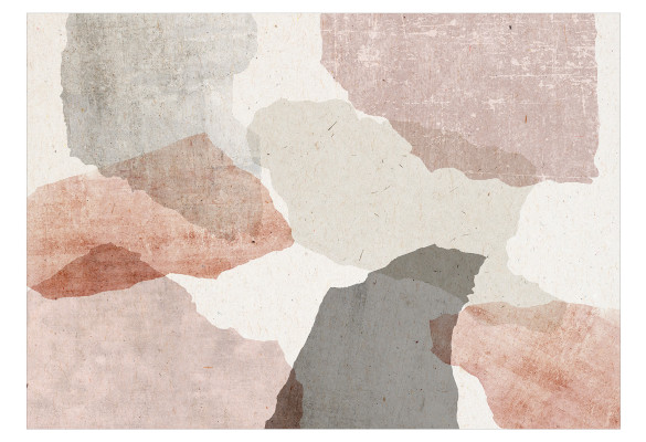 Zoom sur les caractéristiques du papier peint Colorful Terrazzo